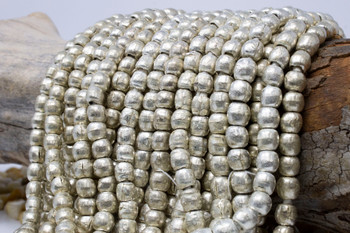 Silver Plated Ethiopian Brass 7mm Round