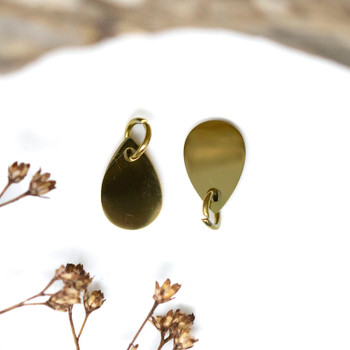 Gold Plated 8x11mm Drop Charm