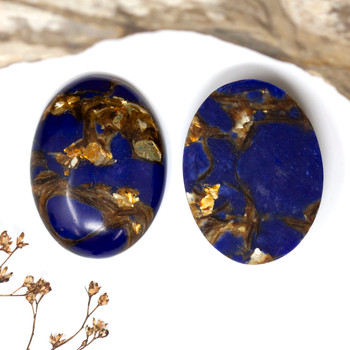 Reconstructed Impression Jasper Polished 30x40mm Oval Cabochon
