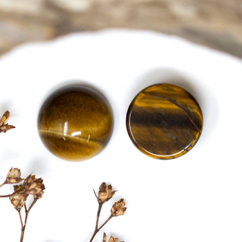 Tiger Eye Polished 12mm Oval Cabochon