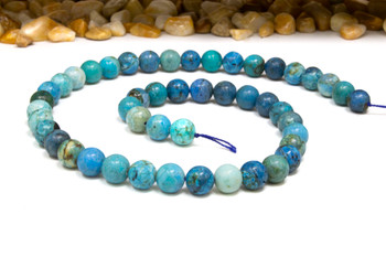 Blue Azurite Polished 8mm Round