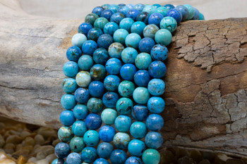 Blue Azurite Polished 8mm Round