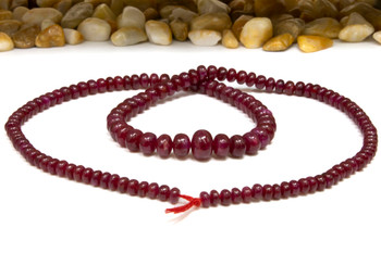 Ruby Polished 4-7.5mm Graduated Rondelle