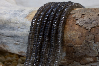 Smoky Quartz Polished 7.5-8mm Faceted Tire