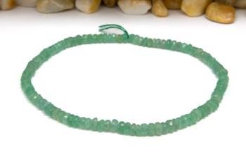Emerald Polished 3mm Faceted Rondelle