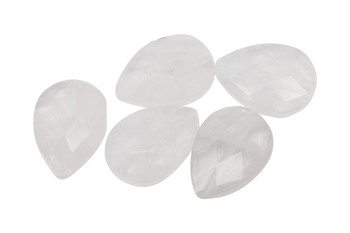 Rose Quartz Polished 18x13mm Faceted Pear