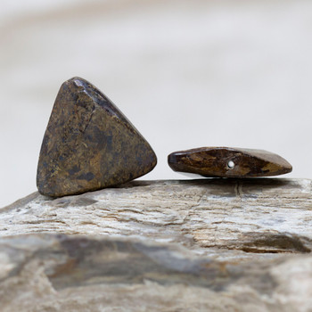 Bronzite Polished 30mm Faceted Triangular Slab