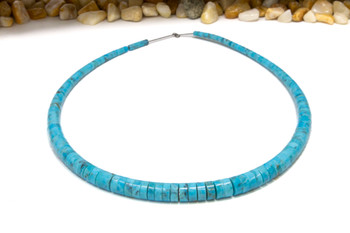 Sleeping Beauty Turquoise Polished 4-8mm Heishi