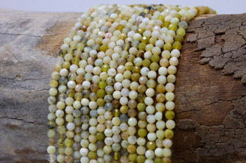 Yellow Opal Polished 3mm Faceted Round