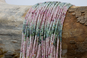 Tourmaline Banded Polished 1.8-2mm Faceted Round