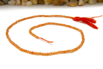 Carnelian Polished 2mm Faceted Round