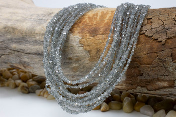 Herkimer Diamond Polished Color Treated Grey 2x3mm Diamond
