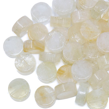 Citrine Polished 10mm Coin Bead
