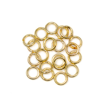 Gold Plated Stainless Steel 2.5mm Round 26 Gauge OPEN Jump Rings - 20 Pieces