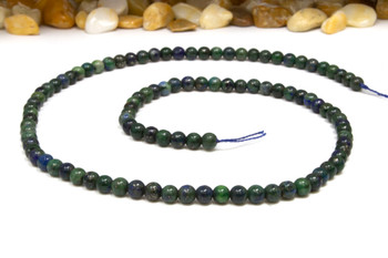 Chrysocolla Dyed Polished 4mm Round
