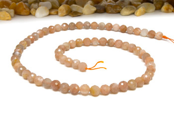 Sunstone A Grade Polished 6mm Faceted Round