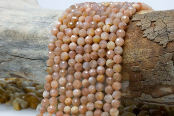 Sunstone A Grade Polished 6mm Faceted Round