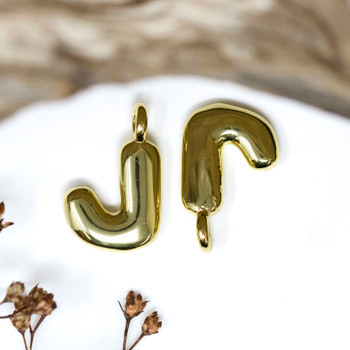18kt Gold Plated Letter "J" Charm
