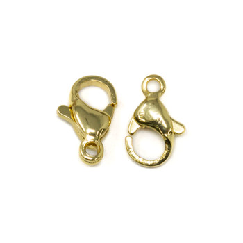 18K Gold Plated Stainless Steel 10x6mm Lobster Clasp