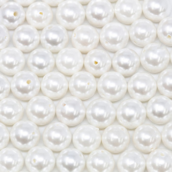 White South Sea Shell Pearl 8mm Round - Sold Individually