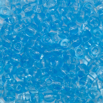 Size 6 Czech Seed Beads -- 611 Light Aquamarine