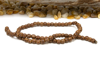Palm Wood Polished 6mm Round