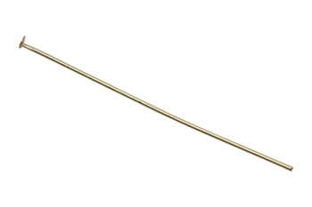 Satin Hamilton Gold 2" Long 20 Gauge Head Pins - 20 Pieces