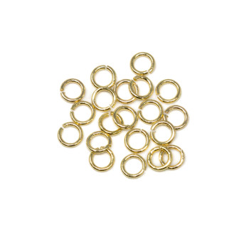 Gold Plated 3mm 24 Gauge OPEN Jump Rings - 20 Pieces