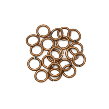Antique Copper Plated 5mm Round 20 Gauge OPEN Jump Rings - 20 Pieces