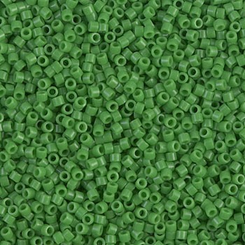 Delicas Size 10 Miyuki Seed Beads -- 724 Opaque Pea Green
