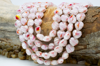 Glass Lampwork 11.5mm Pink Heart Beads