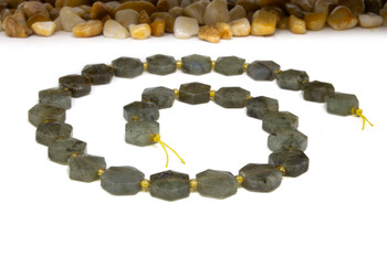 Labradorite Polished 14mm Faceted Hexagon