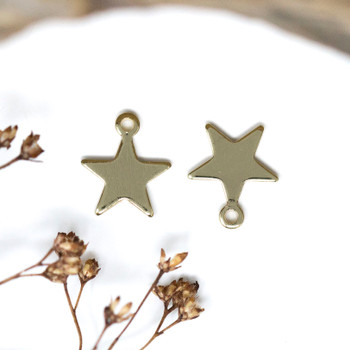 Gold Plated 10mm Star Charm