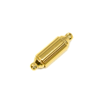 Gold Plated Stainless Steel 16x5mm Magnetic Tube Clasp