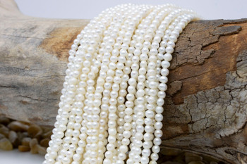 Freshwater Pearls Polished White 5-7mm Rice