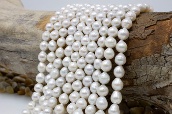 Edison Freshwater Pearls Polished 7-9mm White Baroque