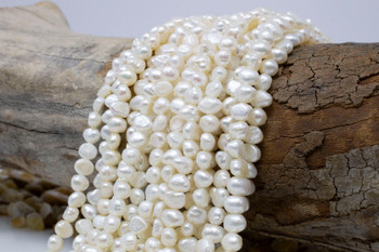 Freshwater Pearls Polished White 6-7mm Nugget