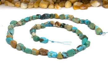 Natural Hubei Turquoise Polished 5-10mm Nugget