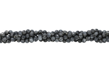 Larvikite Polished 8mm Faceted Round