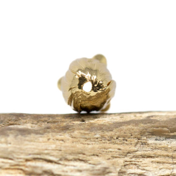 18kt Gold Plated 10x12mm Tulip End Cap
