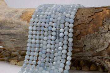 Aquamarine Polished 6mm Faceted Round
