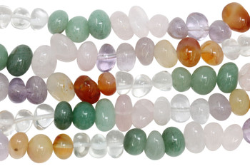 Mixed Gemstones Polished 8x11mm Nuggets