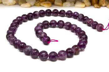 Purple Mica Polished 8mm Round