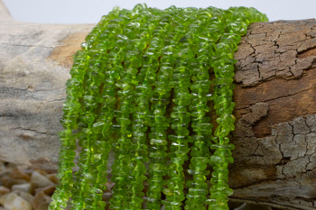 Peridot Polished 2x7mm Chips
