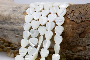 Mother of Pearl Polished 12mm Heart