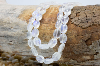 Rainbow Moonstone Polished  AAA 6-10mm Graduated Oval