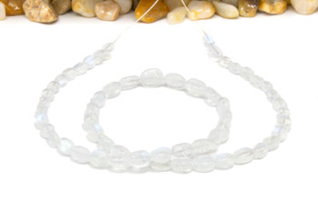Rainbow Moonstone Polished AAA 6-8mm Graduated Oval