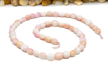 Pink Queen Conch Polished 6x8mm Oval Nugget