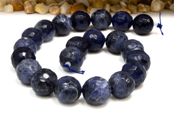 Sodalite Polished 18mm Faceted Round