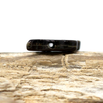 Black Lip Oyster Shell Polished 17x15mm Lucky Elephant Bead
